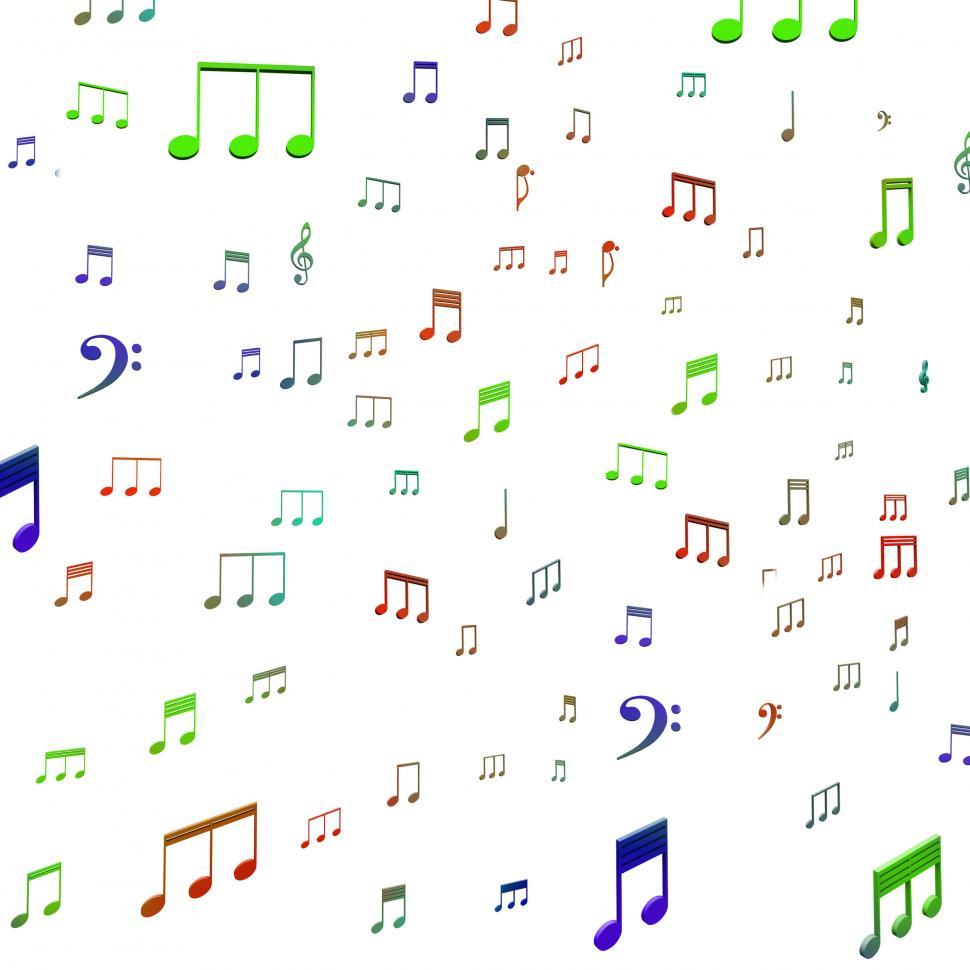 Free Image of Musical Notes Shows Music Audio Sound Or Entertainment 