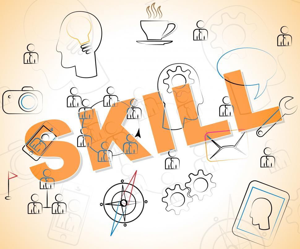 Free Image of Skill Word Represents Skilled Words And Abilities 