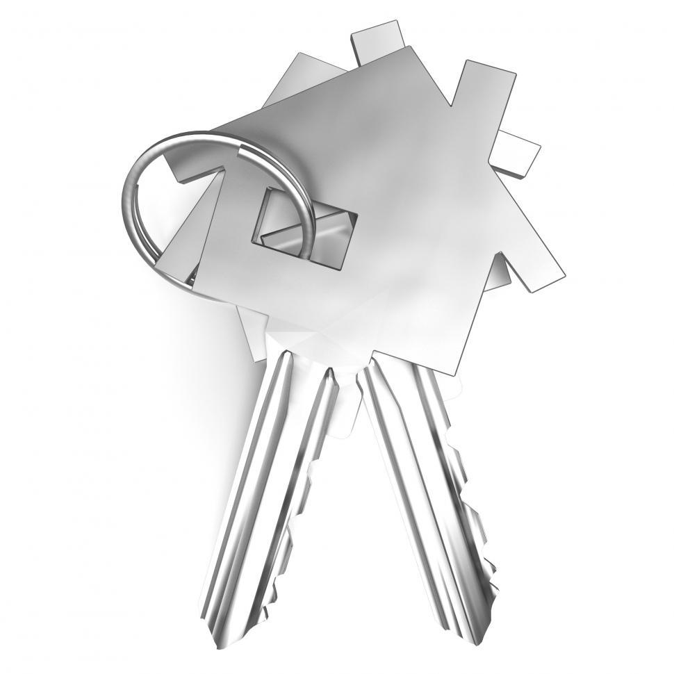 Free Image of Home Keys Shows House Security Or Unlocking 