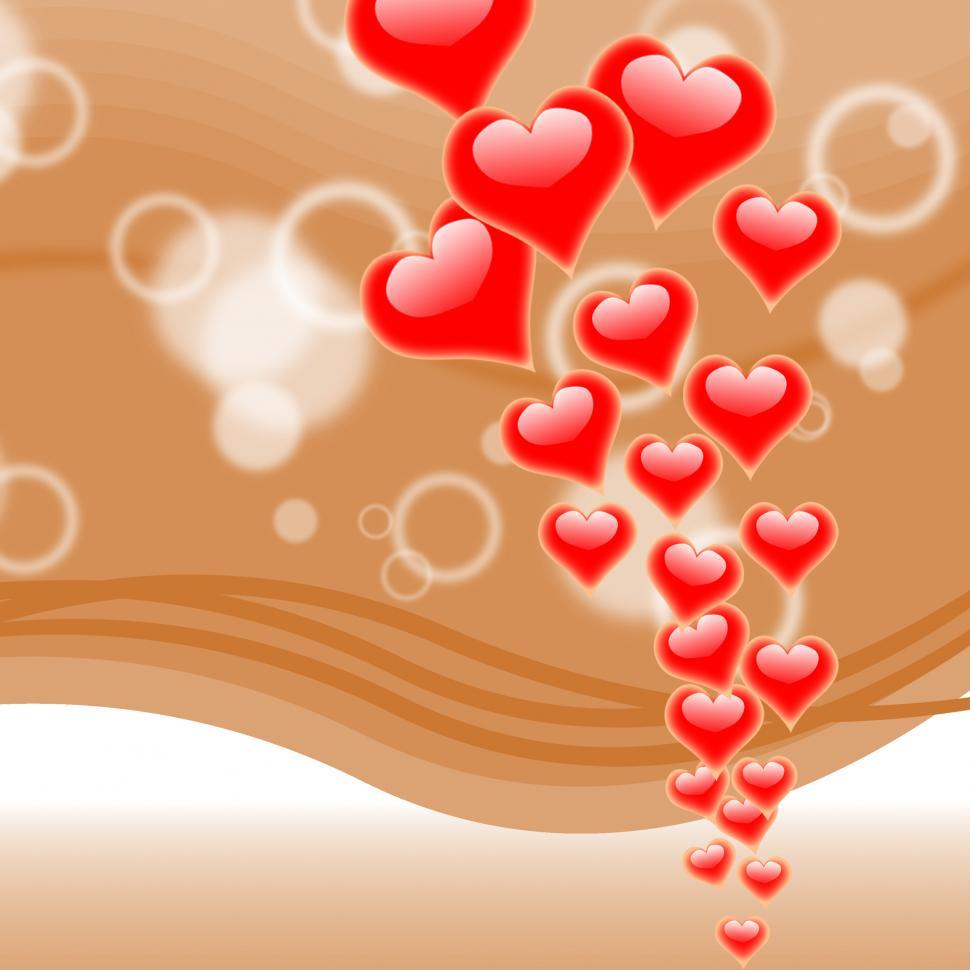 Free Image of Hearts On Background Means Romance Love And Passion 