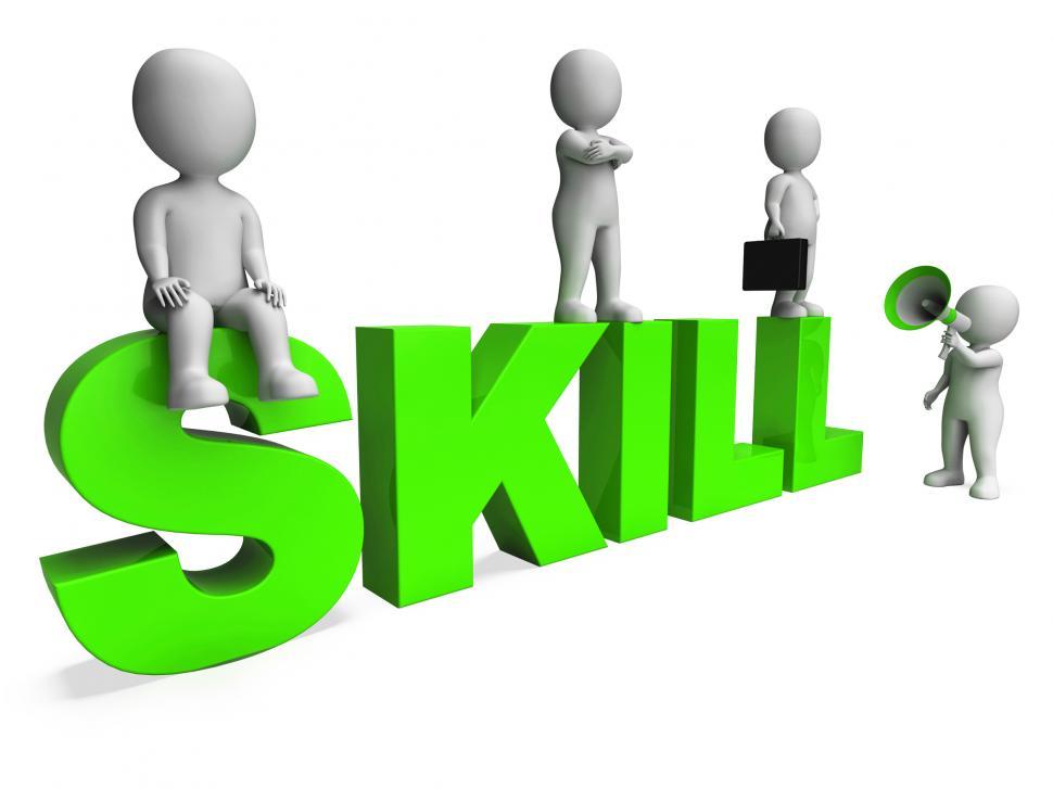 Free Image of Skill Characters Shows Expertise Skilled And Competence 