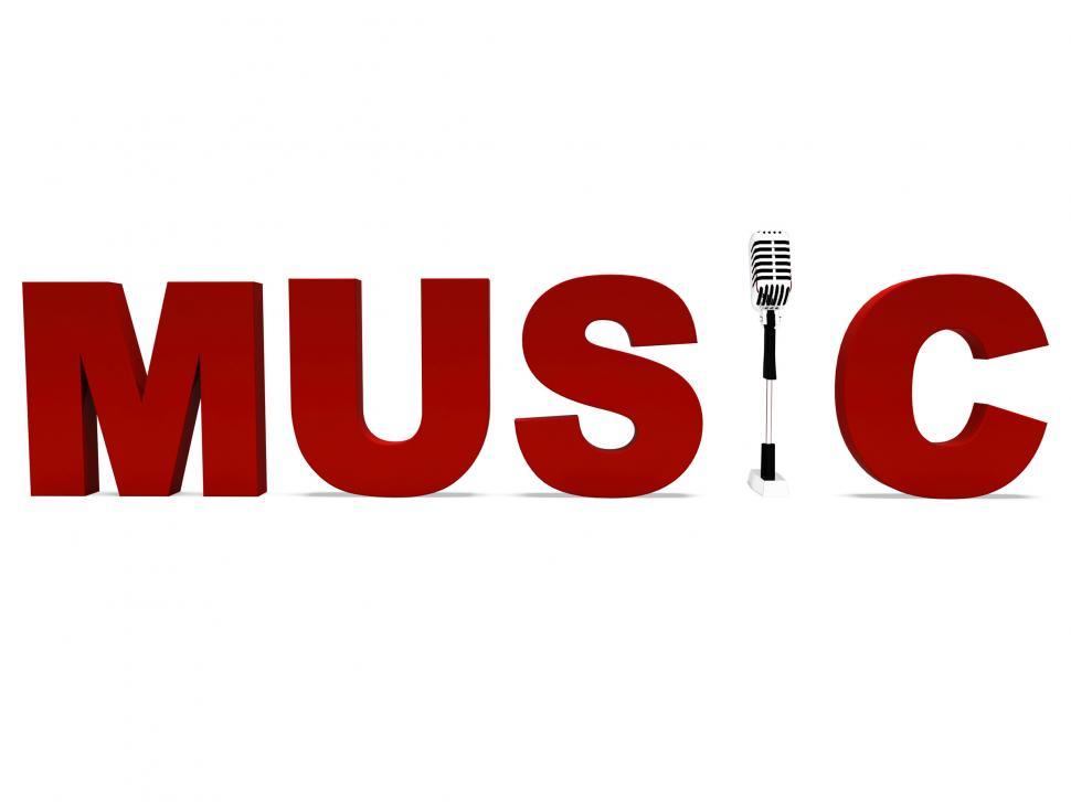 Free Image of Music Word And Mic Shows Talent Show Or Concert 