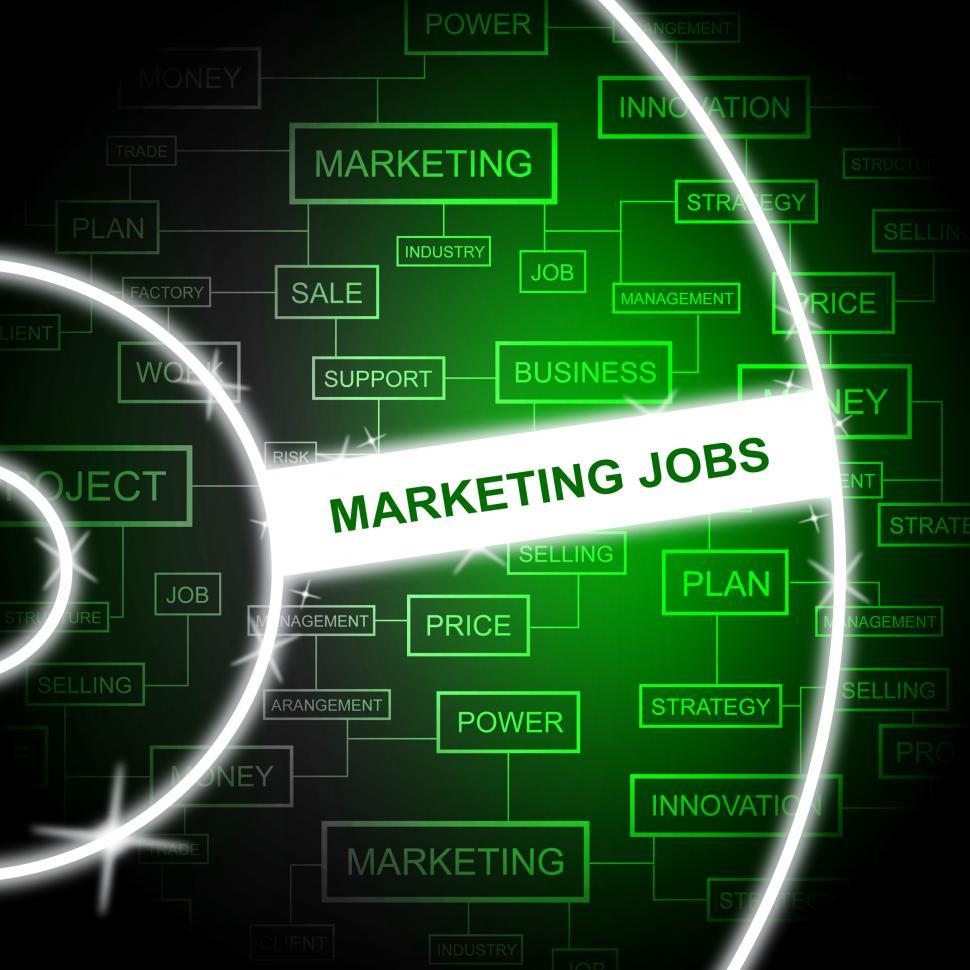 Free Image of Marketing Jobs Shows E-Commerce Emarketing And Sem 