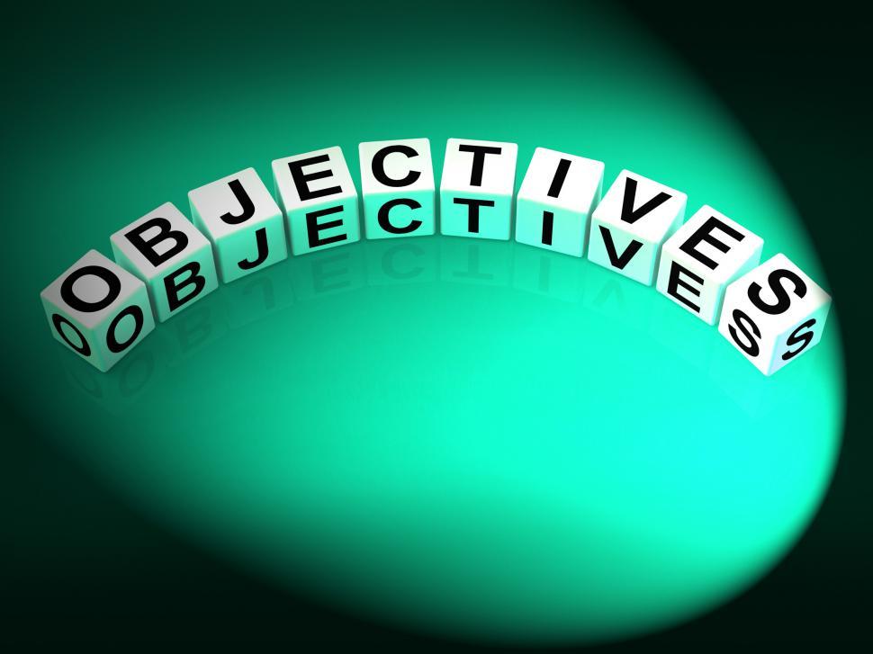 Free Image of Objectives Dice Show Motivation Aims and Goals 