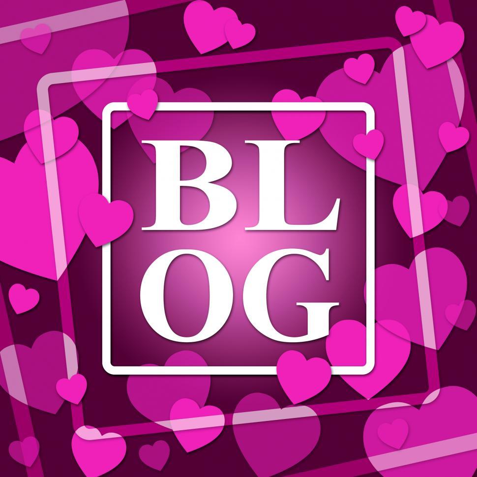 Free Image of Blog Hearts Means World Wide Web And Affection 