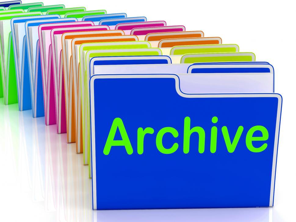 Free Image of Archive Folders Show Documents Data And Backup 
