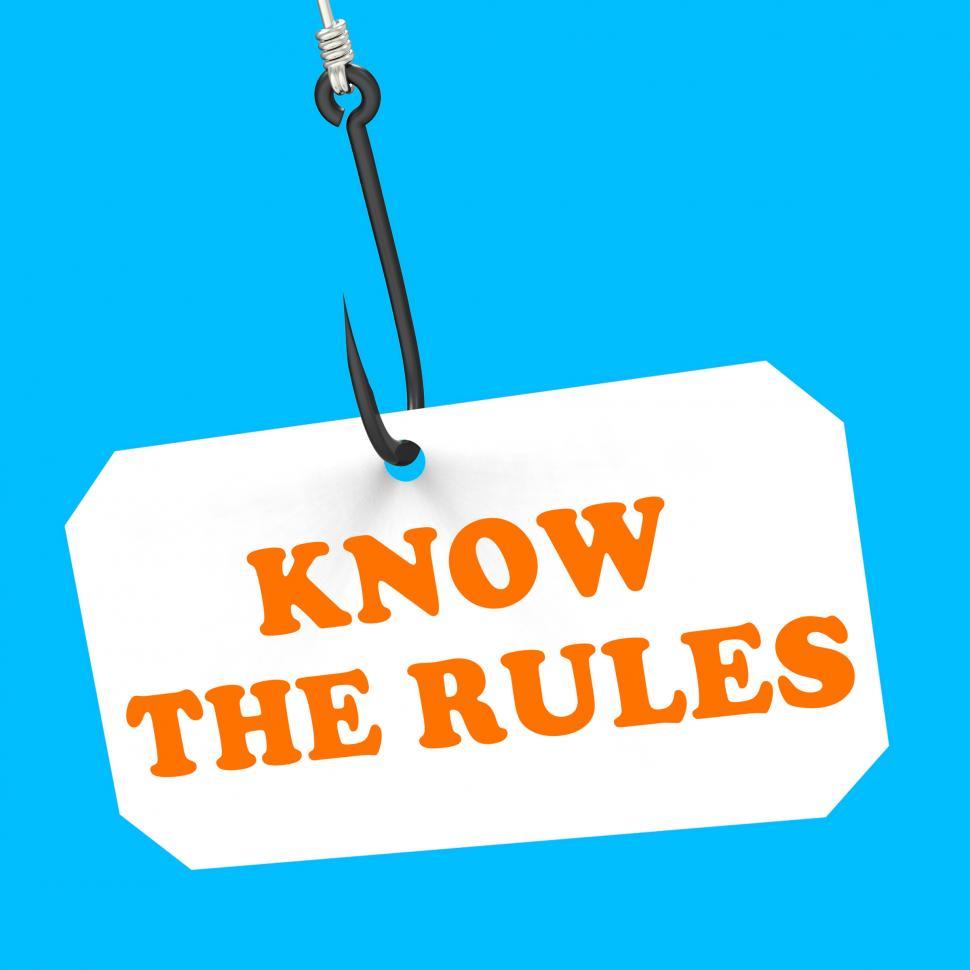 Free Image of Know The Rules On Hook Shows Policy Protocol Or Law Regulations 