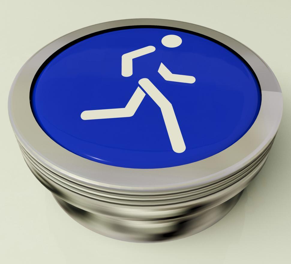 Free Image of Runner Button Means Race Or Getting Fit 