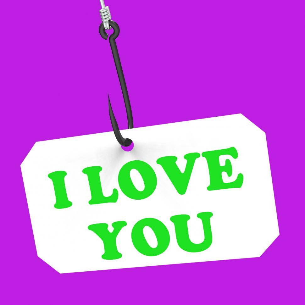 Free Image of I Love You On Hook Means Love And Romance 