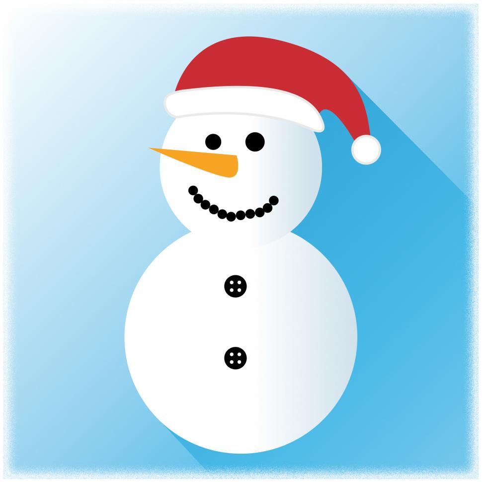 Free Image of Snowman Icon Represents Merry Xmas Festive Celebration 