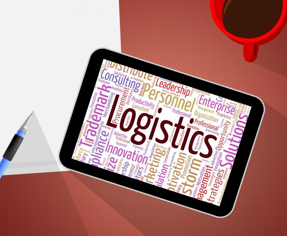 Free Image of Logistics Word Shows Systemization Plans And Wordcloud 