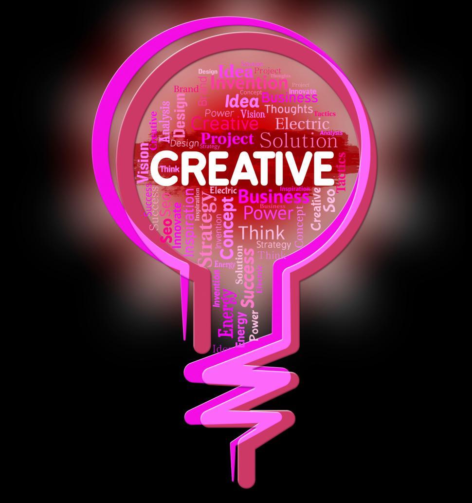 Free Image of Creative Lightbulb Shows Creatives Invention And Designing 