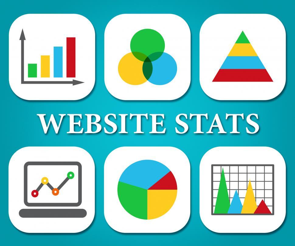 Free Image of Website Stats Means Business Graph And Analysis 