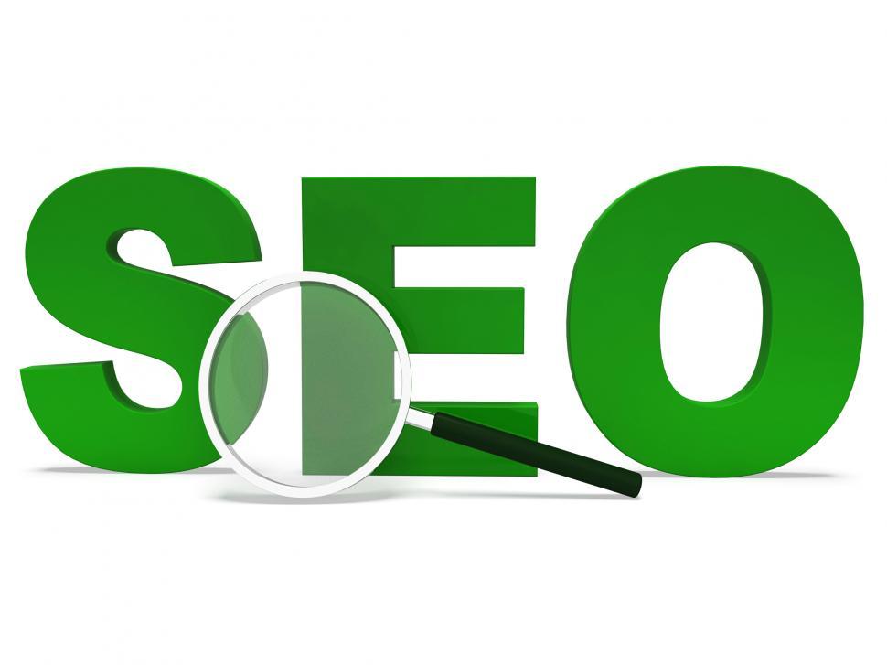 Free Image of Seo Word Shows Search Engine Optimization Websites Online 