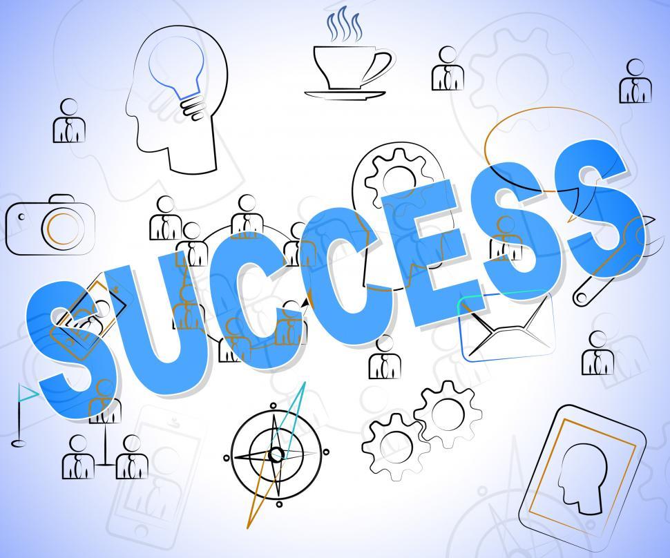 Free Image of Success Word Represents Win Prevail And Progress 