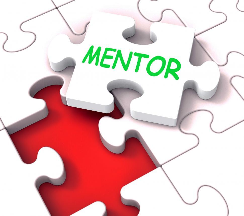 Free Image of Mentor Puzzle Shows Advice Mentoring Mentorship And Mentors 