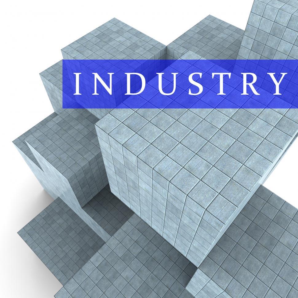 Free Image of Industry Blocks Indicates Factory Industrial And Industries 3d R 