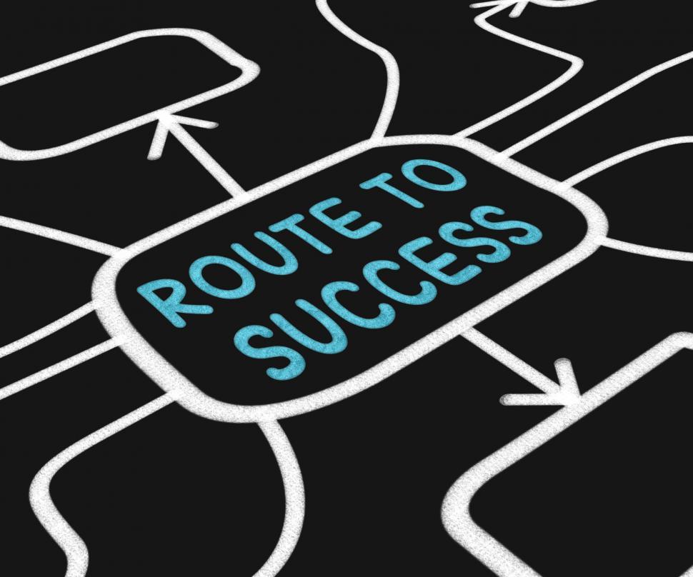 Free Image of Route To Success Diagram Shows Path For Achievement 