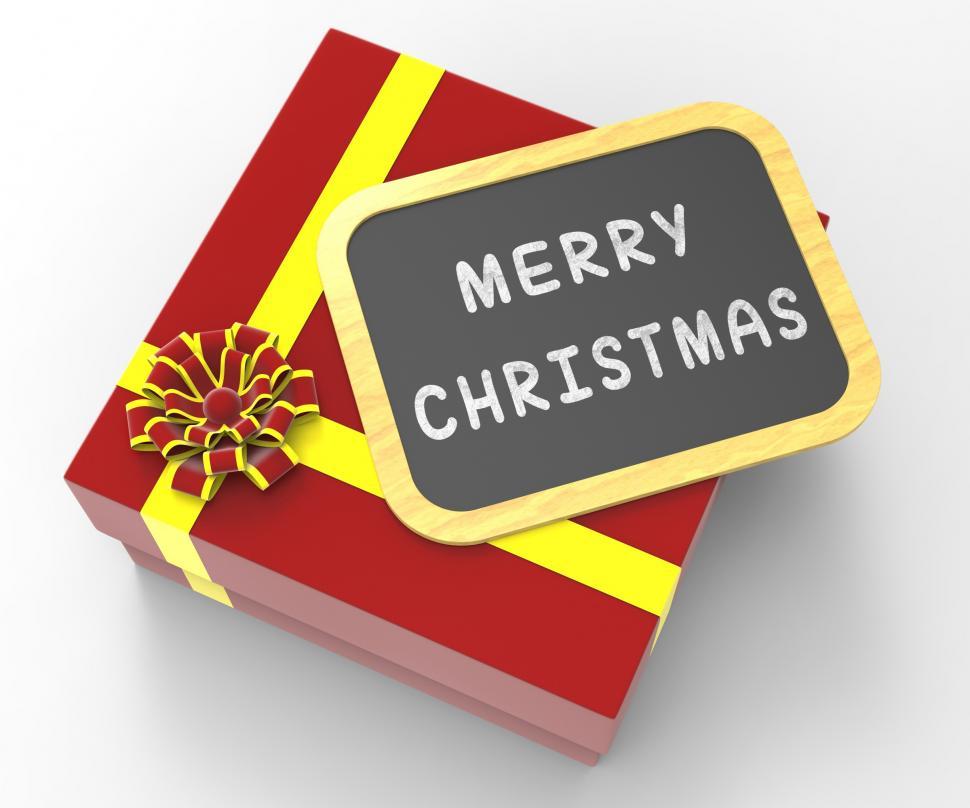 Free Image of Merry Christmas Present Means Christmas Celebration And Season 