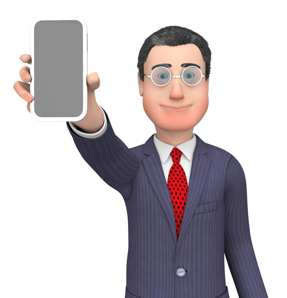 Free Image of Online Character Indicates World Wide Web And Blank 3d Rendering 