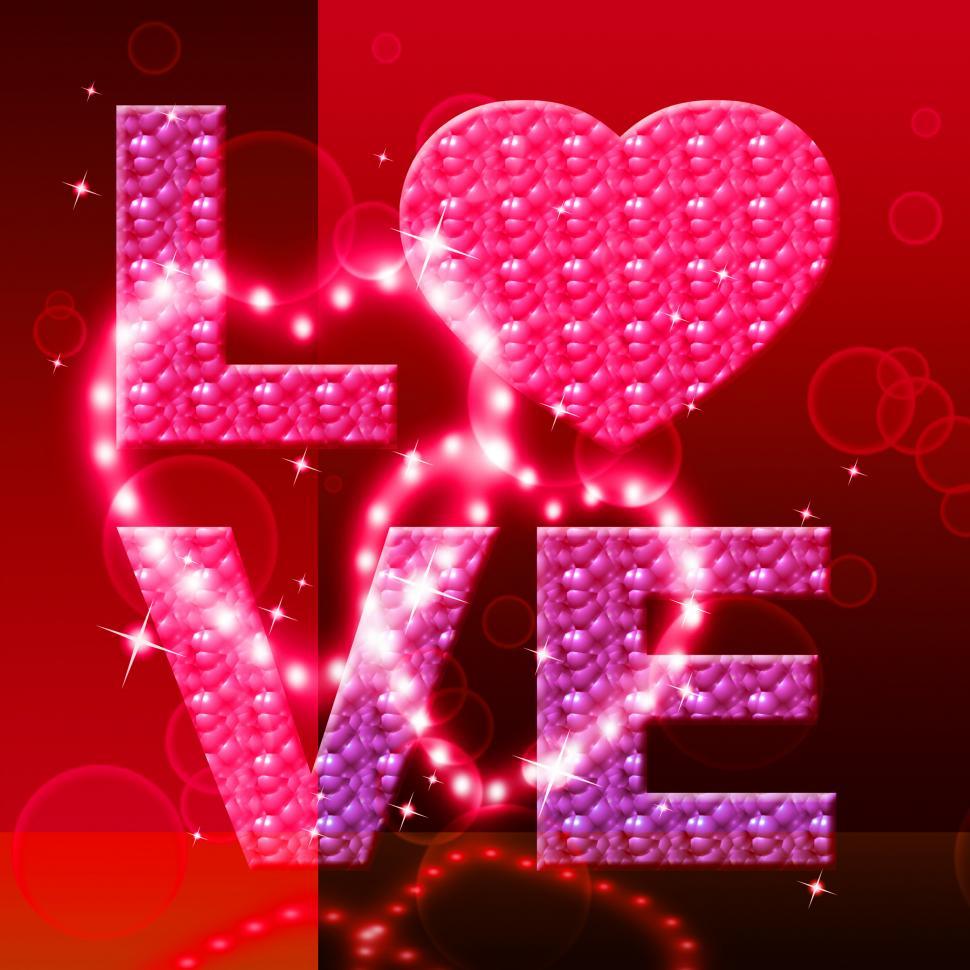 Free Image of Love Word Indicates Fondness Tenderness And Loving 