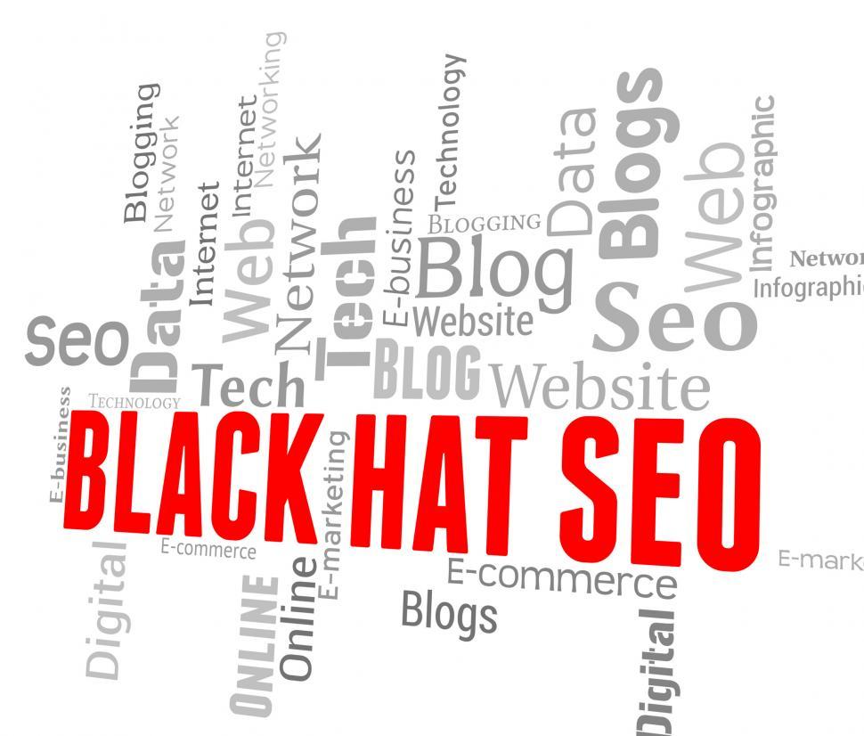 Free Image of Black Hat Seo Means Search Engines And Online 