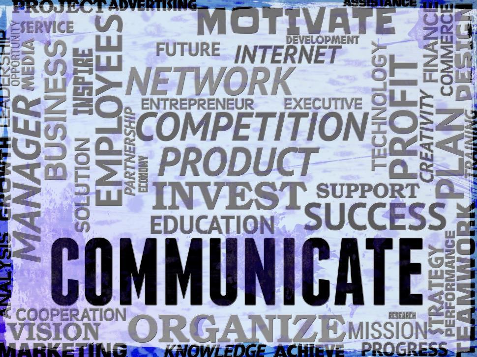 Free Image of Communicate Words Show Global Communications And Connections 