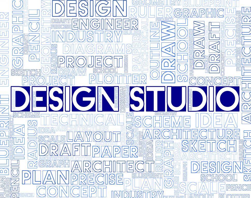 Free Image of Design Studio Shows Designer Office And Creativity 