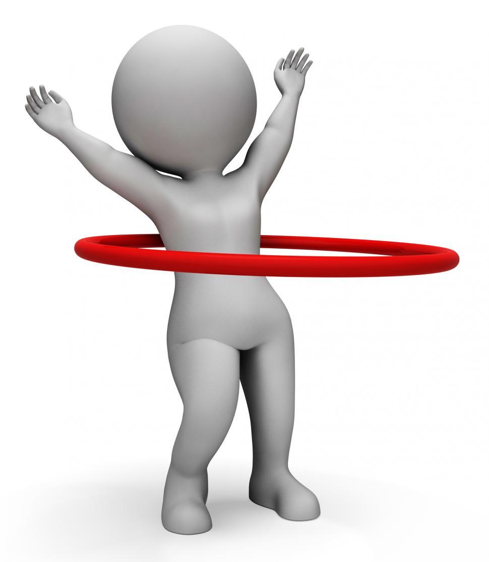 Free Image of Hula Hoop Indicates Working Out And Active 3d Rendering 
