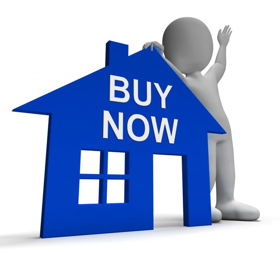 Free Image of Buy Now House Shows Property For Sale 