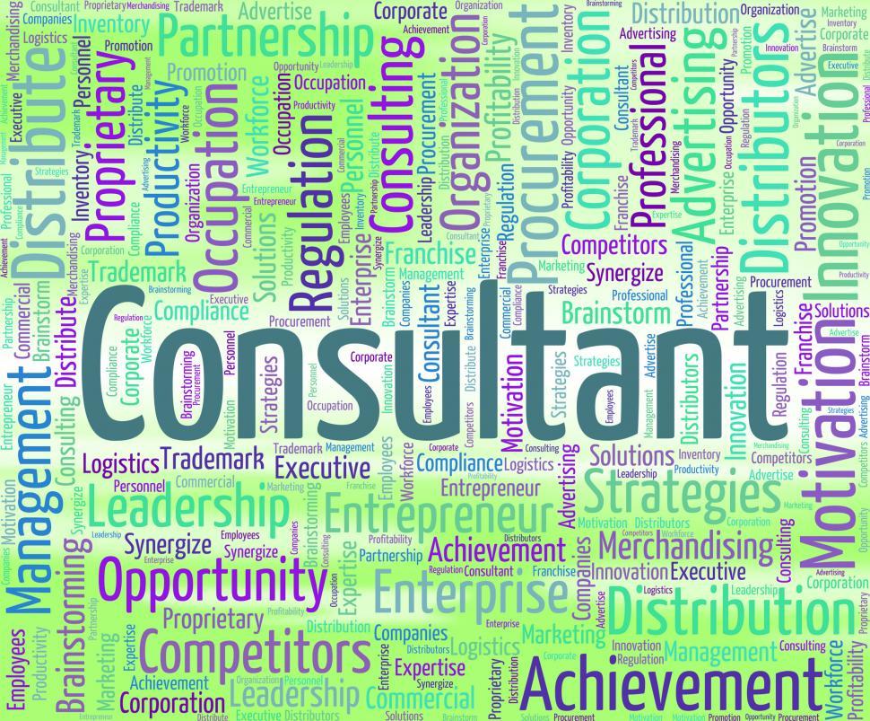 Free Image of Consultant Word Means Consulting Wordcloud And Authority 