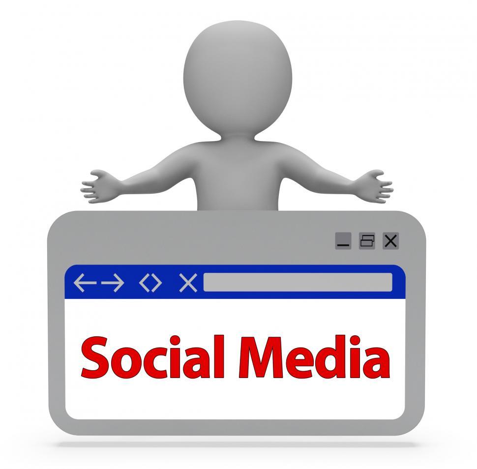 Free Image of Social Media Webpage Indicates News Feed And Online 3d Rendering 