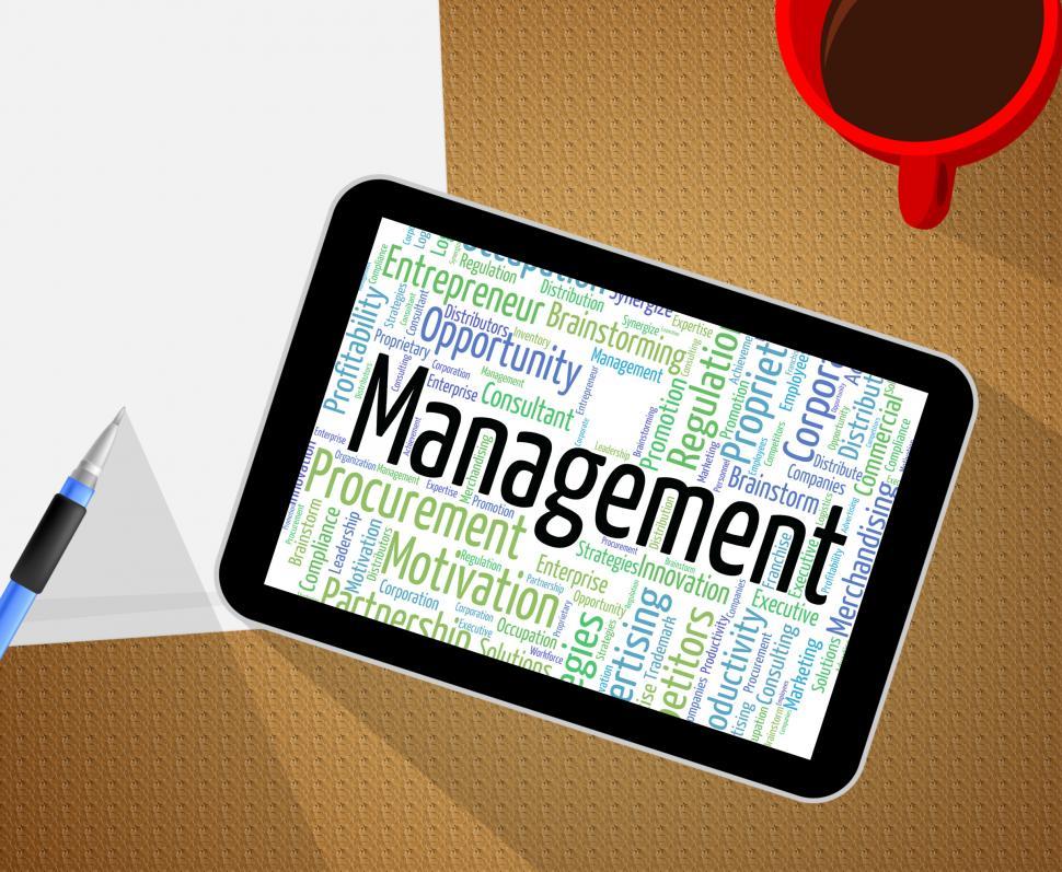 Free Image of Management Word Indicates Text Manager And Business 