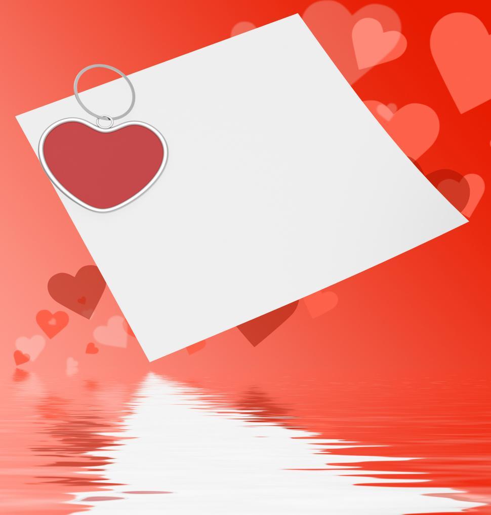Free Image of Heart Clip On Note Displays Affection Note Or Love Message 