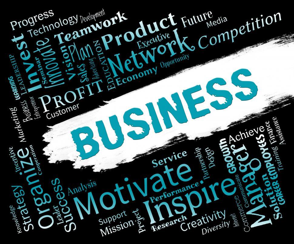 Free Image of Business Words Shows Biz Businesses And Corporate 