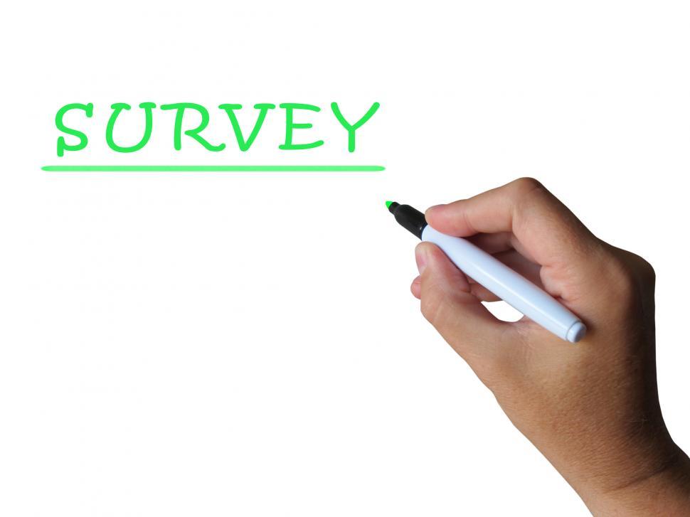 Free Image of Survey Word Means Collecting Information From Sample 