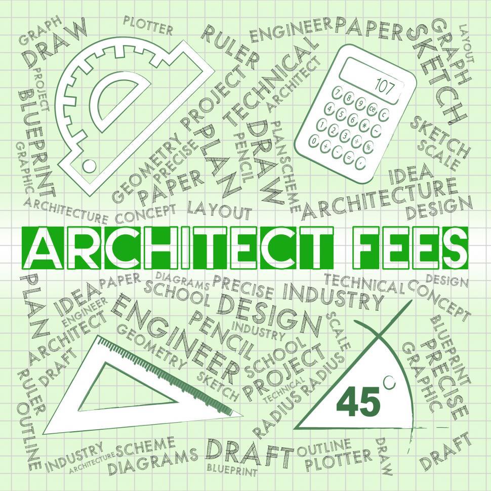 Free Image of Architect Fees Means Draftsmen Payment And Cost 