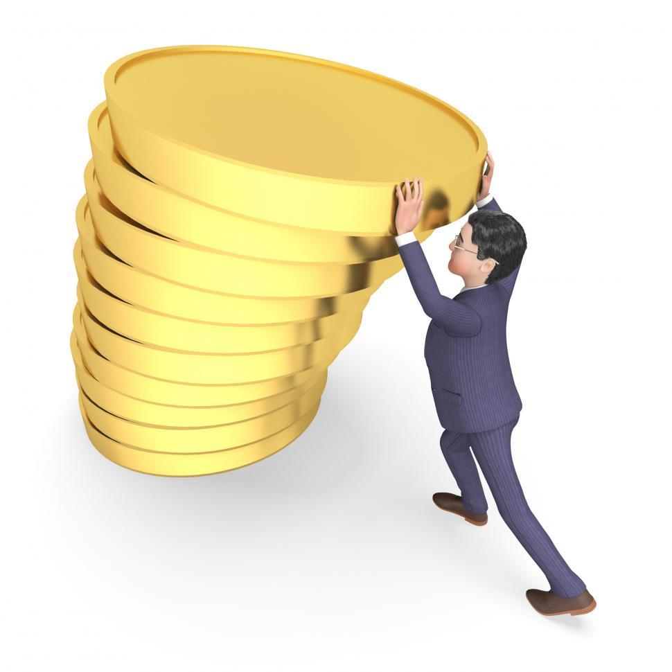 Free Image of Savings Character Indicates Business Person And Richness 3d Rend 