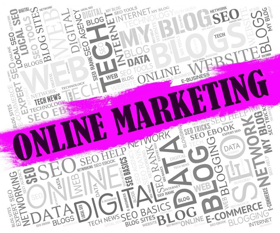 Free Image of Online Marketing Represents Web Site And E-Marketing 