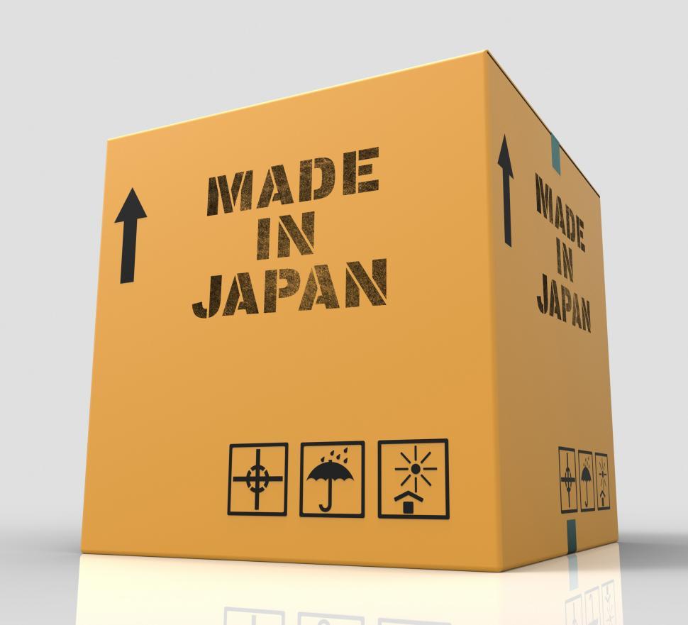 Free Image of Made In Japan Indicates Japanese Import Trade 3d Rendering 