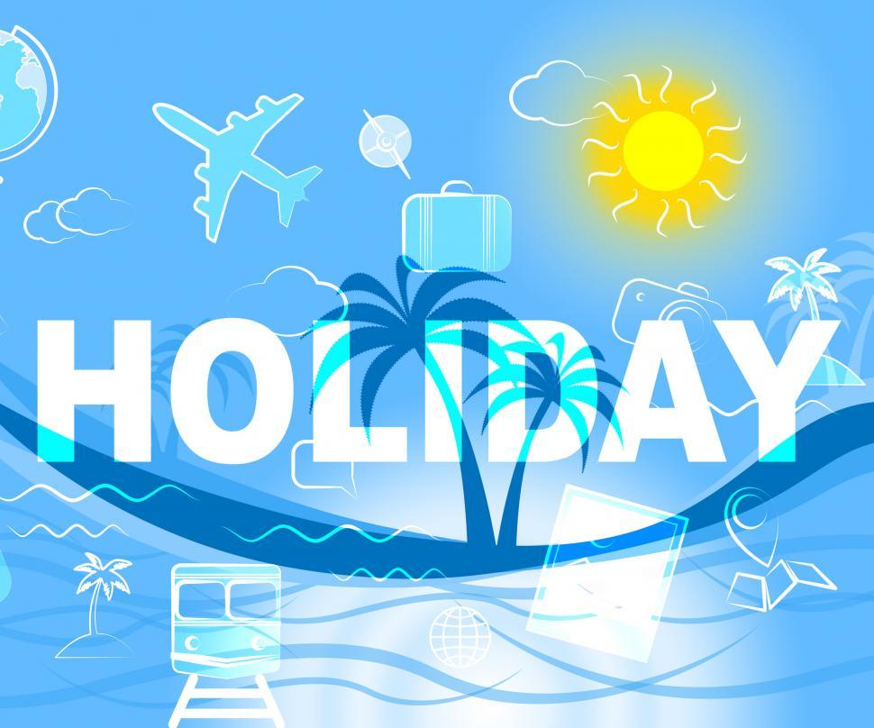 Free Image of Holiday Icons Indicate Vacation Trips And Getaway 