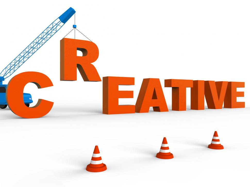 Free Image of Creative Word Shows Inspired And Imaginative 3d Rendering 
