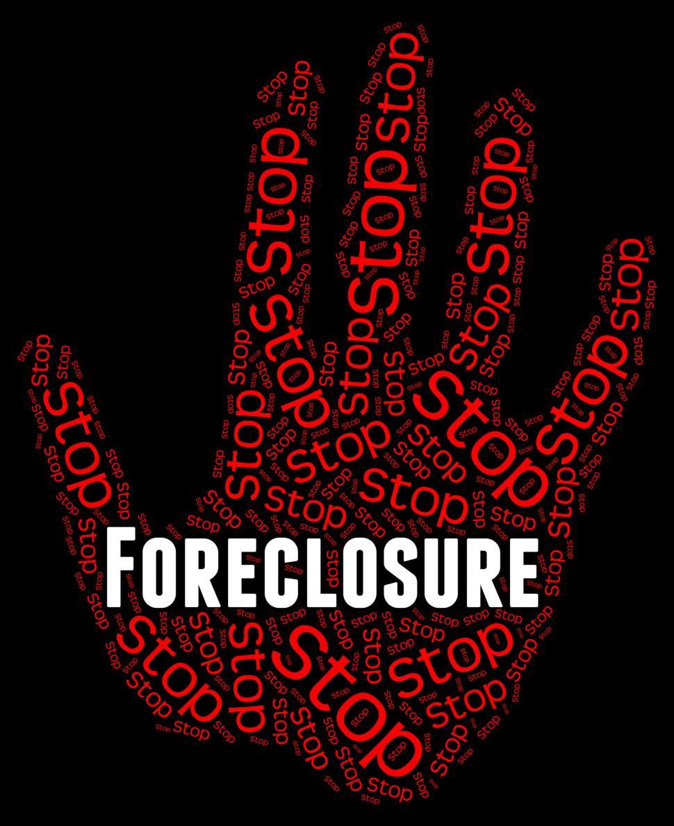 Free Image of Stop Foreclosure Shows Repayments Stopped And Borrower 