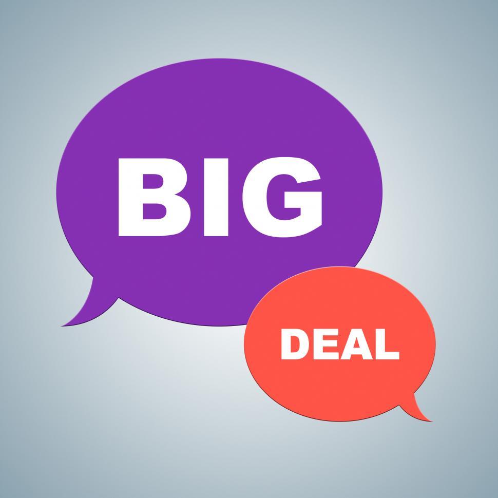 Free Image of Big Deal Shows Best Deals And Bargains 