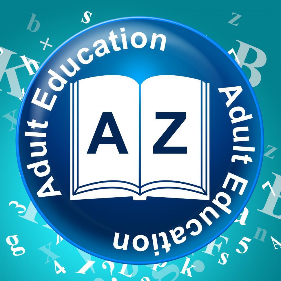 Free Image of Adult Education Represents Adults Learning And Schooling 