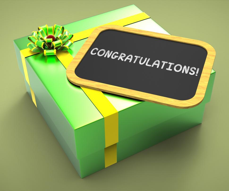 Free Image of Congratulations Present Card Shows Accomplishments And Achieveme 