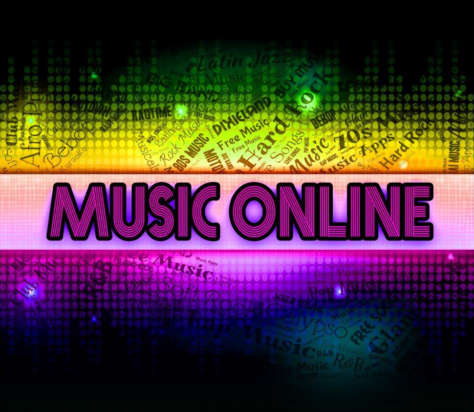 Free Image of Music Online Means World Wide Web And Acoustic 