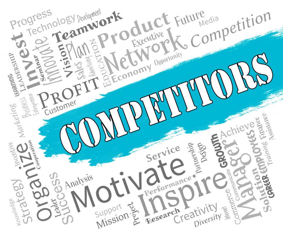 Free Image of Competitors Words Represents Adversary Adversaries And Opponent 