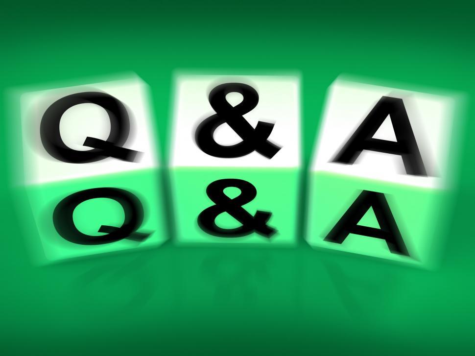 Free Image of Q&A Blocks Displays Questions and Answers 