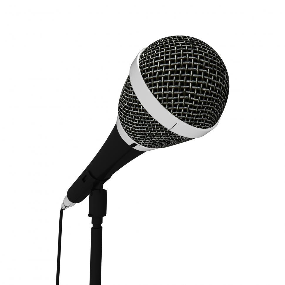 Free Image of Microphone Closeup Musical Shows Songs Or Singing Hits 